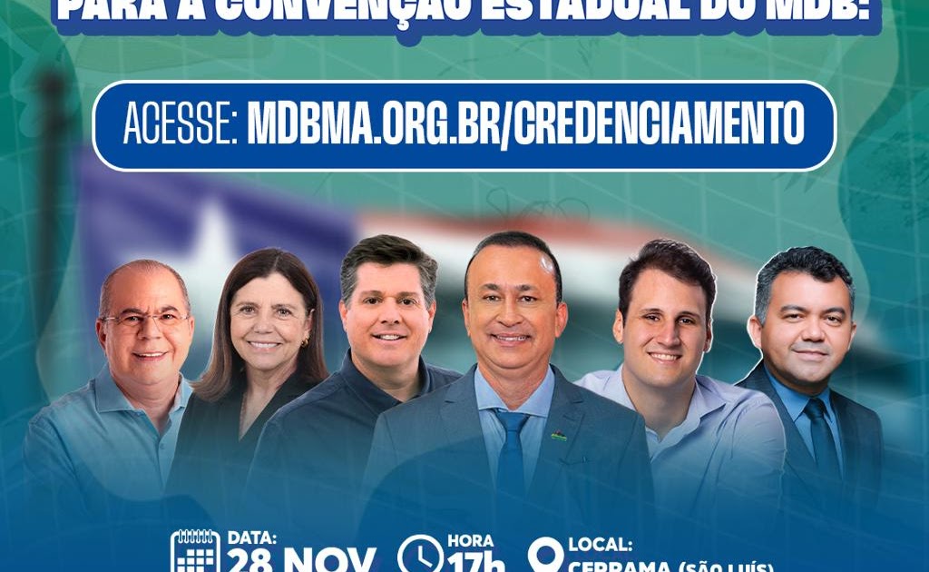 MDB reunirá milhares de líderes políticos em convenção estadual