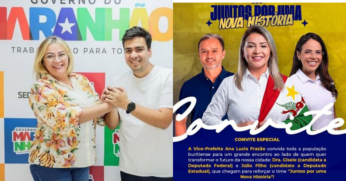 “Virou as costas?” Ana Lúcia, vice-prefeita de Buriti, deixa aliados do União Brasil e declara apoio ao PL e MDB