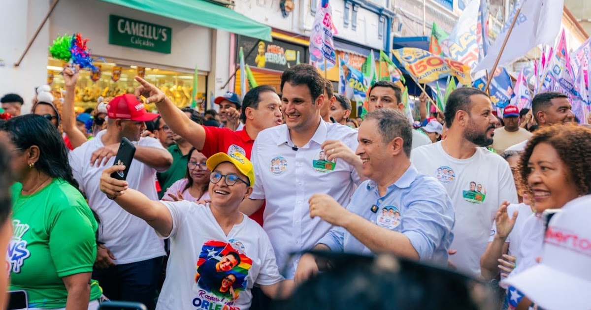 Em caminhada histórica na Rua Grande, Orleans Brandão mobiliza multidão e reforça propostas para São Luís