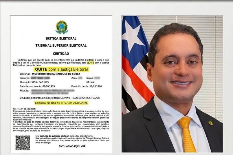 Weverton apresenta certidão e afasta pendência eleitoral para candidatura