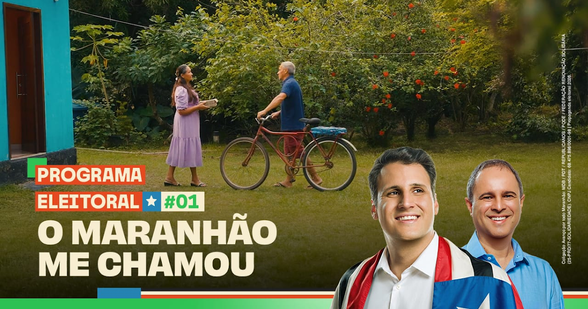 Em primeiro programa eleitoral, Orleans Brandão apresenta trajetória e destaca atuação nos 217 municípios maranhenses