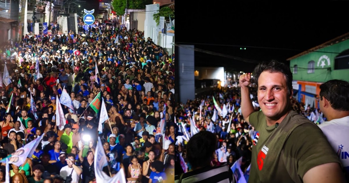 São Bento – Mar de gente recebe Orleans Brandão, que garante requalificação da malha viária de toda a Baixada Maranhense